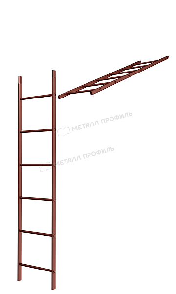Лестница кровельная стеновая дл. 1860 мм без кронштейнов (3011) ― где приобрести в Ижевске? В нашем интернет-магазине!